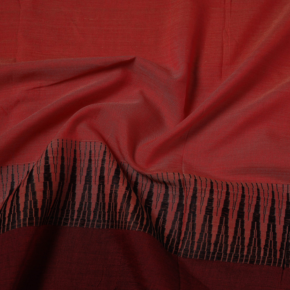 Dharwad cotton fabric with border 25 - handcrafted