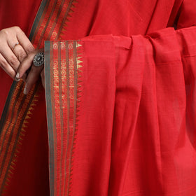 Red - dharwad cotton kurta with palazzo & dupatta set