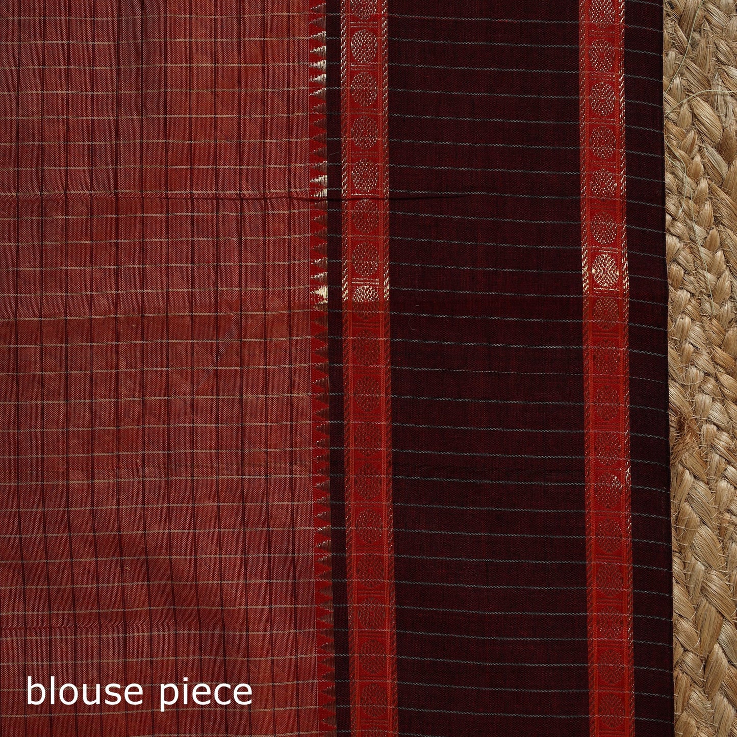 Dharwad cotton saree with border 24 - handcrafted