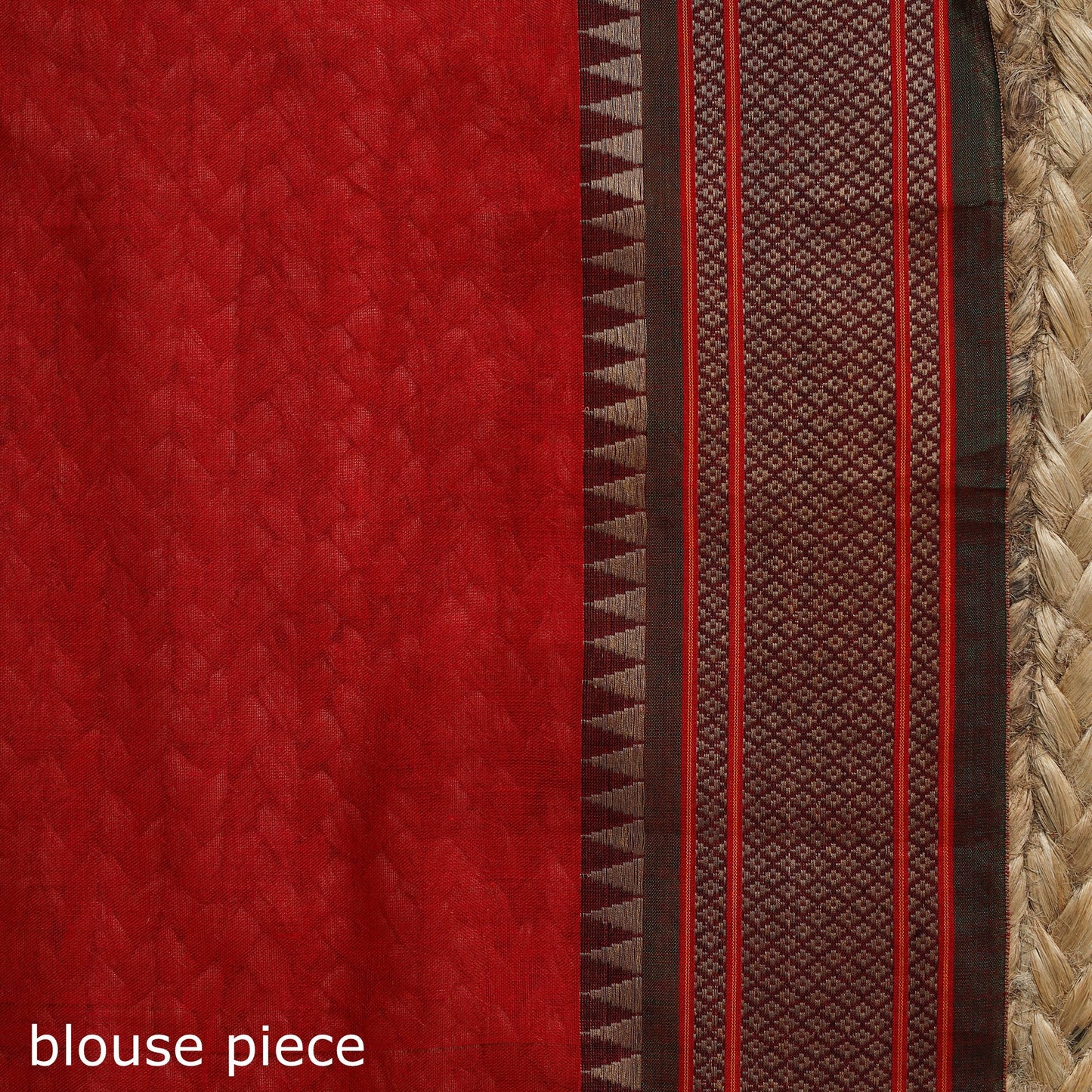 Dharwad cotton saree with border 28 - handcrafted