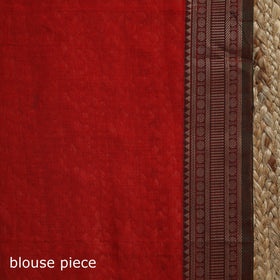 Dharwad cotton saree with border 38 - handcrafted