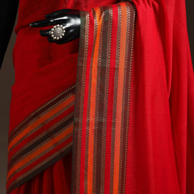 Dharwad cotton saree with border 45 - handcrafted