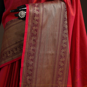 Dharwad cotton saree with border 56 - handcrafted