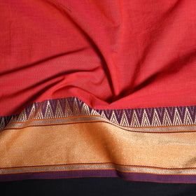 Dharwad weave cotton blouse piece 21 - handcrafted
