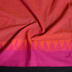 Dharwad weave cotton blouse piece 36 - handcrafted
