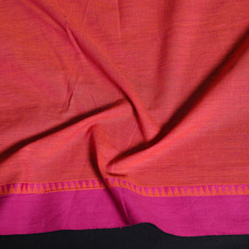 Dharwad weave cotton blouse piece 38 - handcrafted