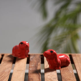  Handcrafted Ceramic Toys (Set of 2) 