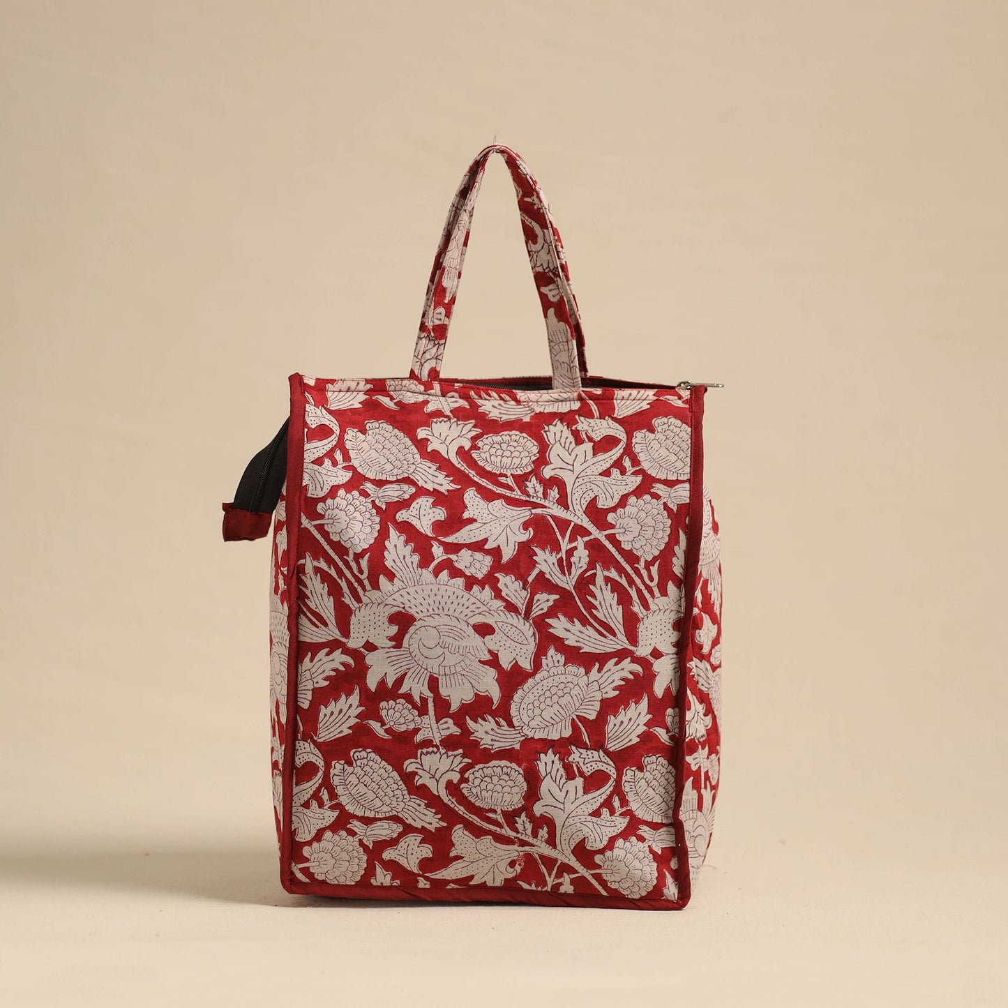  Red Eco-Friendly Handmade Cotton Handbag for Women