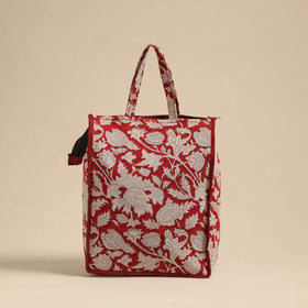  Red Eco-Friendly Handmade Cotton Handbag for Women