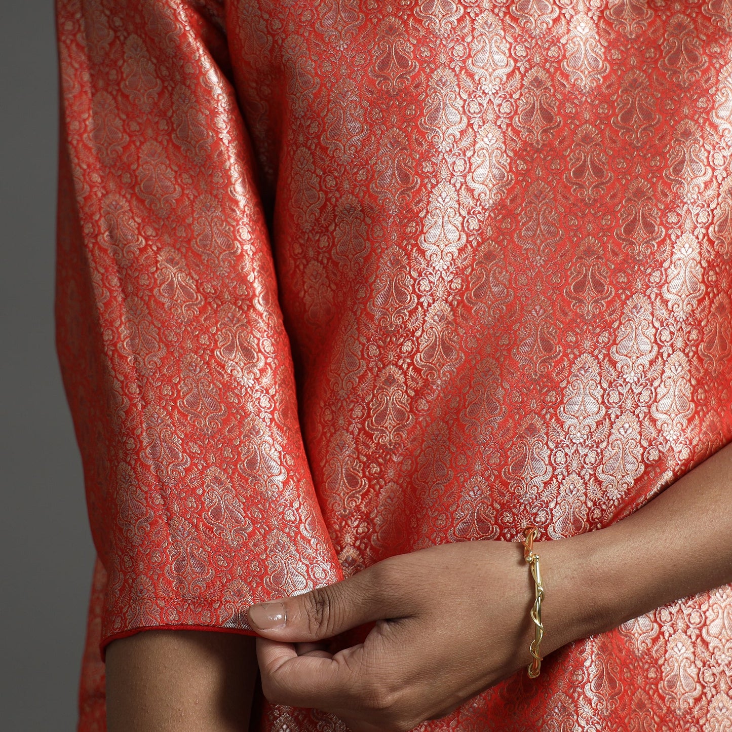 Buy Elegant Banarasi Brocade Silk Kurta with Pant Set Online at iTokri.com