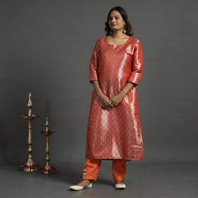 Buy Elegant Banarasi Brocade Silk Kurta with Pant Set Online at iTokri.com