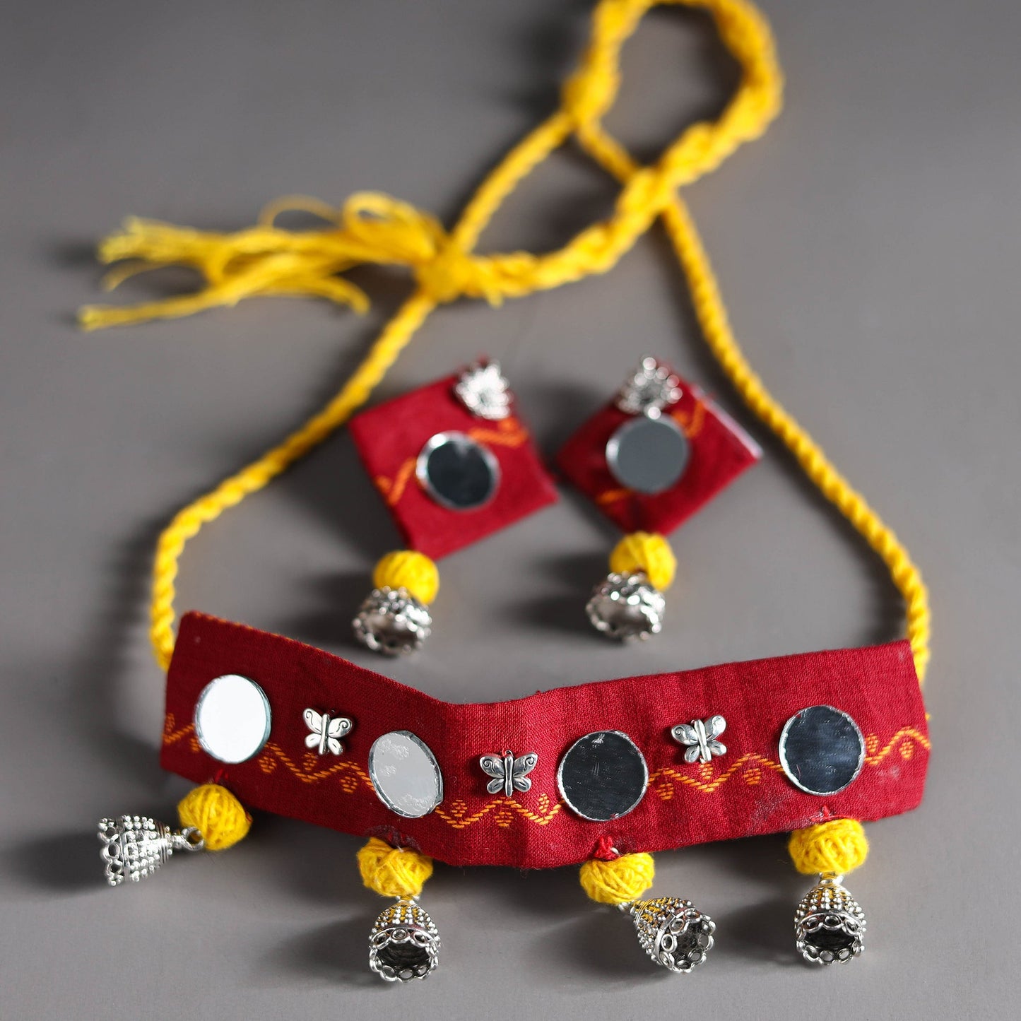 Buy Handcrafted GS Fabart Necklace Set Online – iTokri