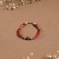 Red - ethnic tribal tibetan beads bracelet from himalaya 04