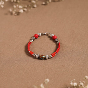 Red - ethnic tribal tibetan beads bracelet from himalaya 04