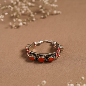 Red - ethnic tribal tibetan metal bracelet from himalaya 13