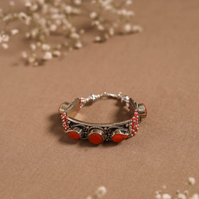 Red - ethnic tribal tibetan metal bracelet from himalaya 13