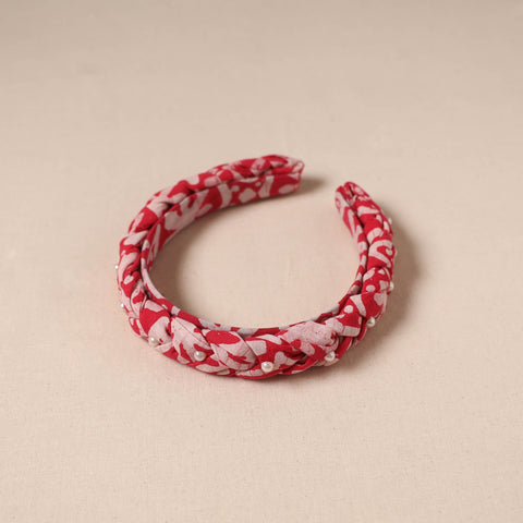 Fabart braided hair band with bead work 39 - handcrafted