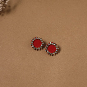 Fabart kundan earrings & maang tikka set 11 - handcrafted