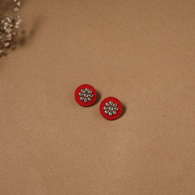 Fabart kundan earrings & maang tikka set 13 - handcrafted