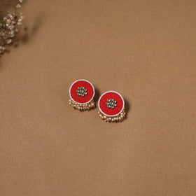 Fabart kundan earrings & maang tikka set 16 - handcrafted