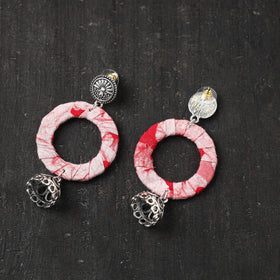 Red Farah GS Fabart Handmade Earrings