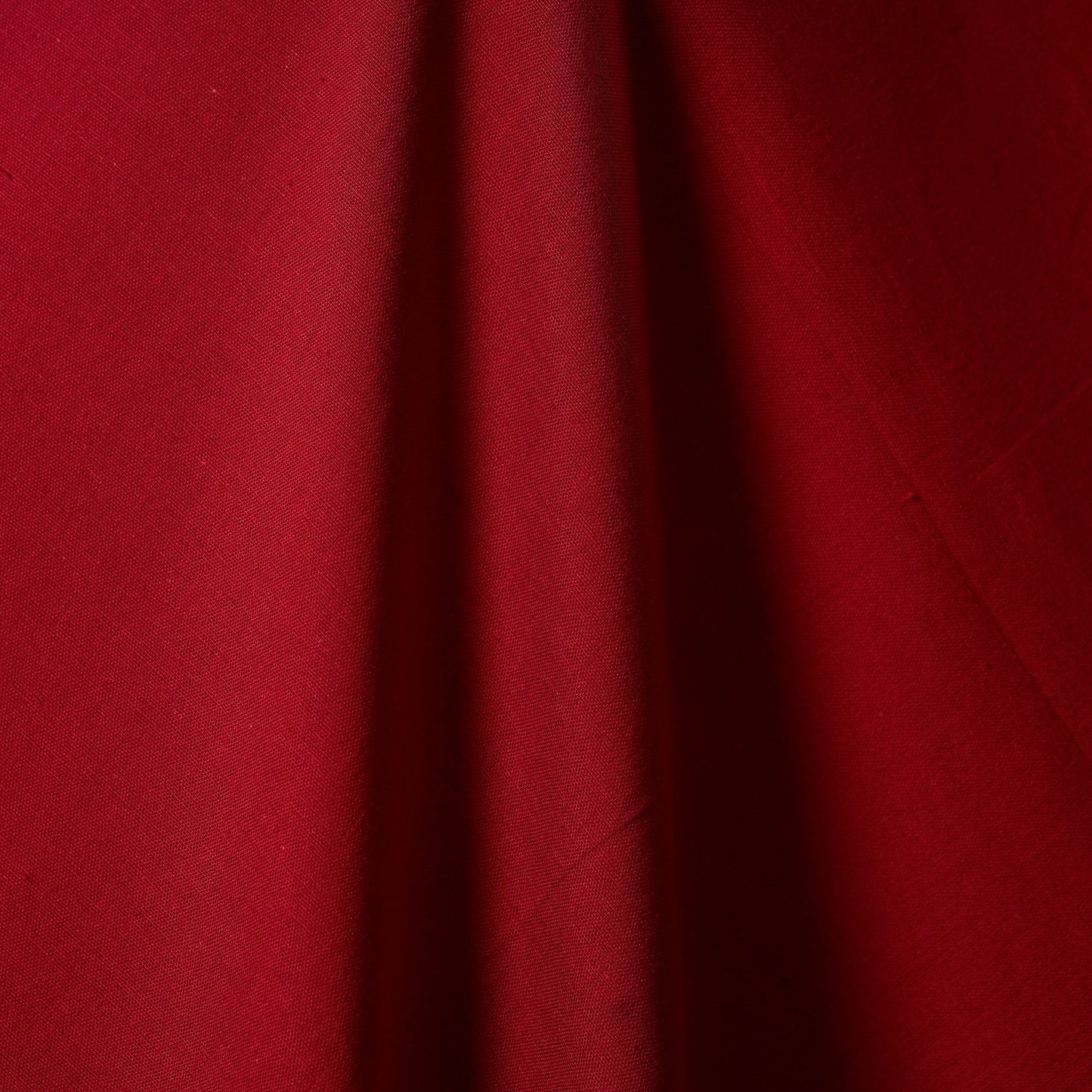Red - flex cotton prewashed plain fabric 10 - handcrafted