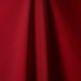 Red - flex cotton prewashed plain fabric 10 - handcrafted