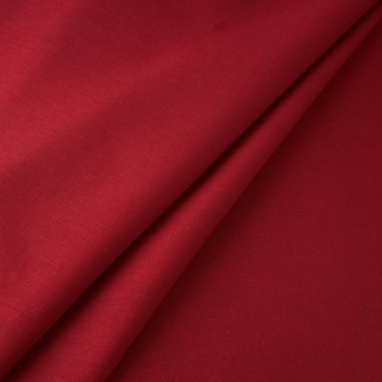 Red - flex cotton prewashed plain fabric 17 - handcrafted