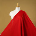 Red - flex cotton prewashed plain fabric 19 - handcrafted