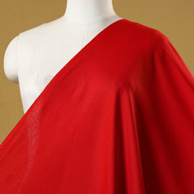 Red - flex cotton prewashed plain fabric 19 - handcrafted