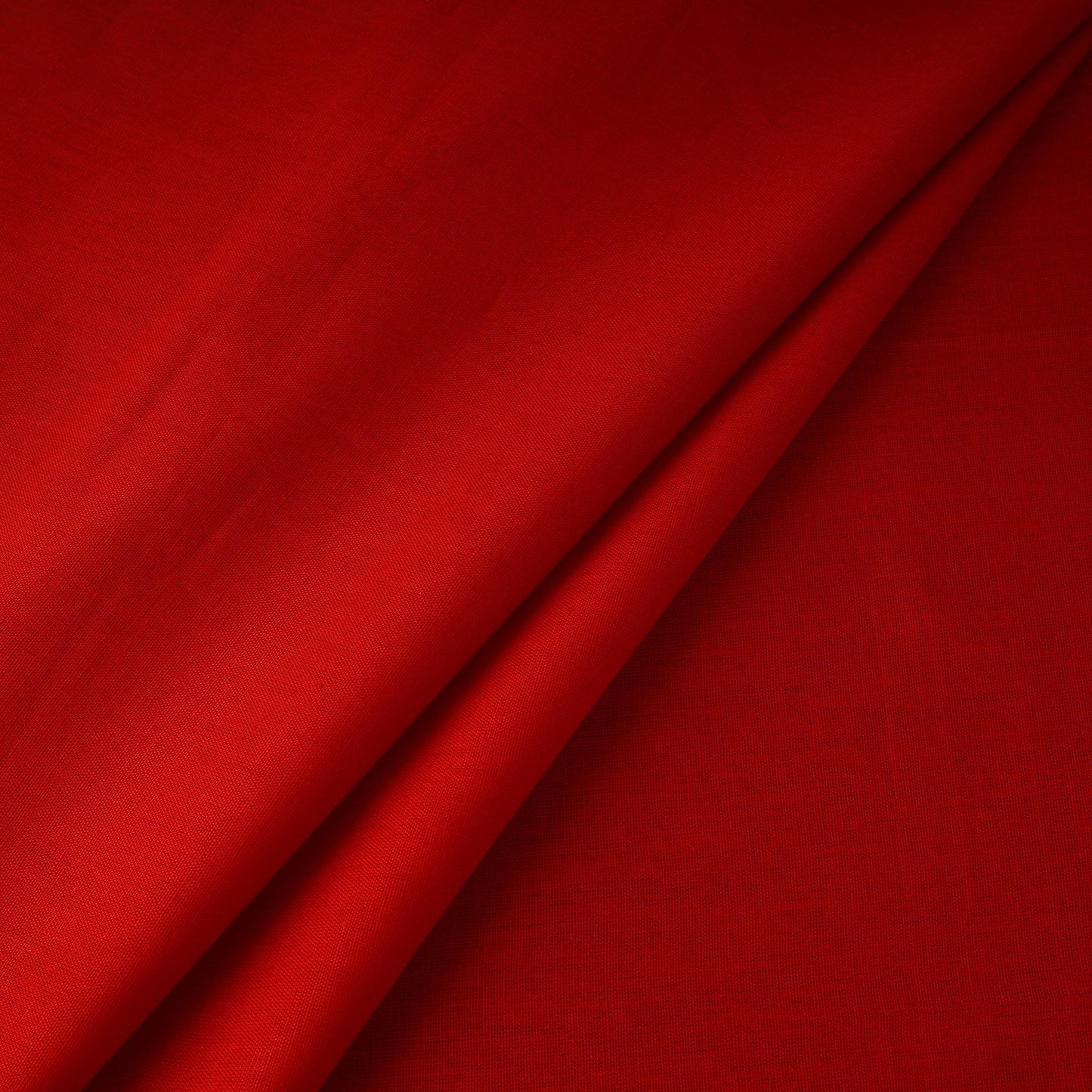 Red - flex cotton prewashed plain fabric 23 - handcrafted