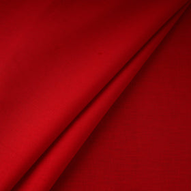 Red - flex cotton prewashed plain fabric 24 - handcrafted