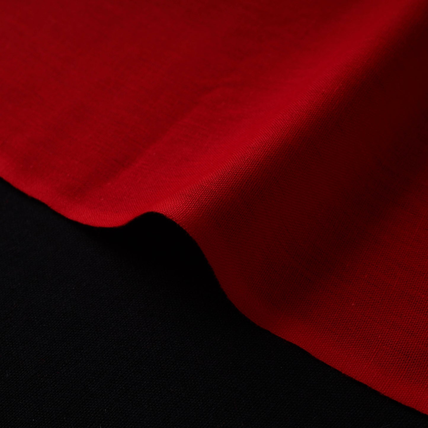 Red - flex cotton prewashed plain fabric 24 - handcrafted