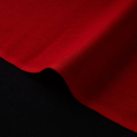 Red - flex cotton prewashed plain fabric 24 - handcrafted