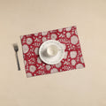  Floral Print Cotton Reversible Table Mat 