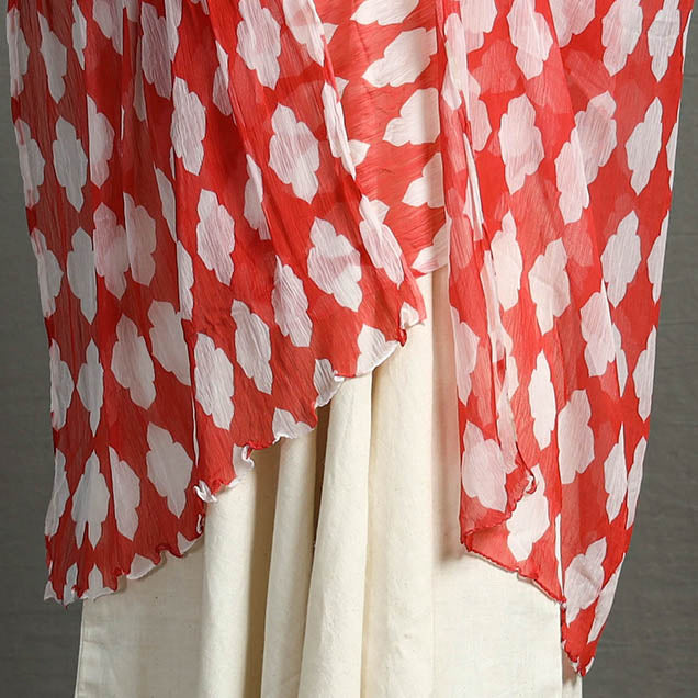  Floral Printed Chiffon Jaipur Dupatta