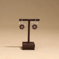 Flower & leaf - handcrafted paka meenakari earrings 65