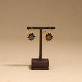 Flower & leaf - handcrafted paka meenakari earrings 71