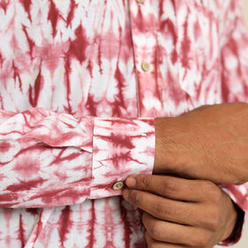 Buy Full Sleeve Tie & Dye Cotton Men Shibori Shirt