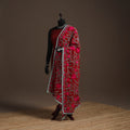 Georgette hand embroidered phulkari dupatta 14 - handcrafted
