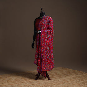 Georgette hand embroidered phulkari dupatta 16 - handcrafted