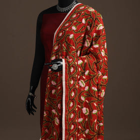 Georgette hand embroidered phulkari dupatta 25 - handcrafted