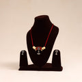 Red German Silver Fabart Necklace Set