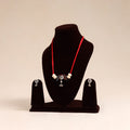 Red German Silver Fabart Necklace Set