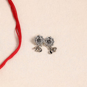 Red German Silver Fabart Necklace Set