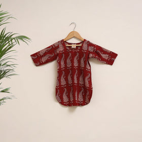 Red - girls bagh pure cotton kurta set (2-6 years) 18