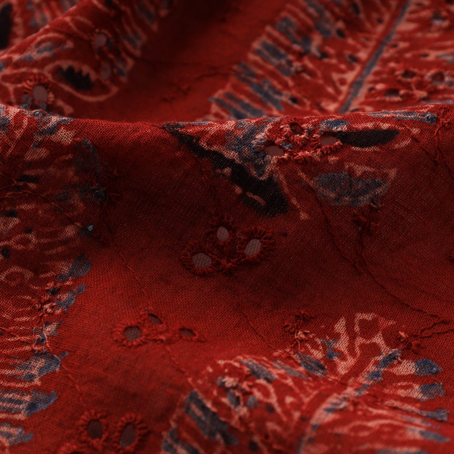 Hakoba natural dyed cotton fabric 04 - handcrafted