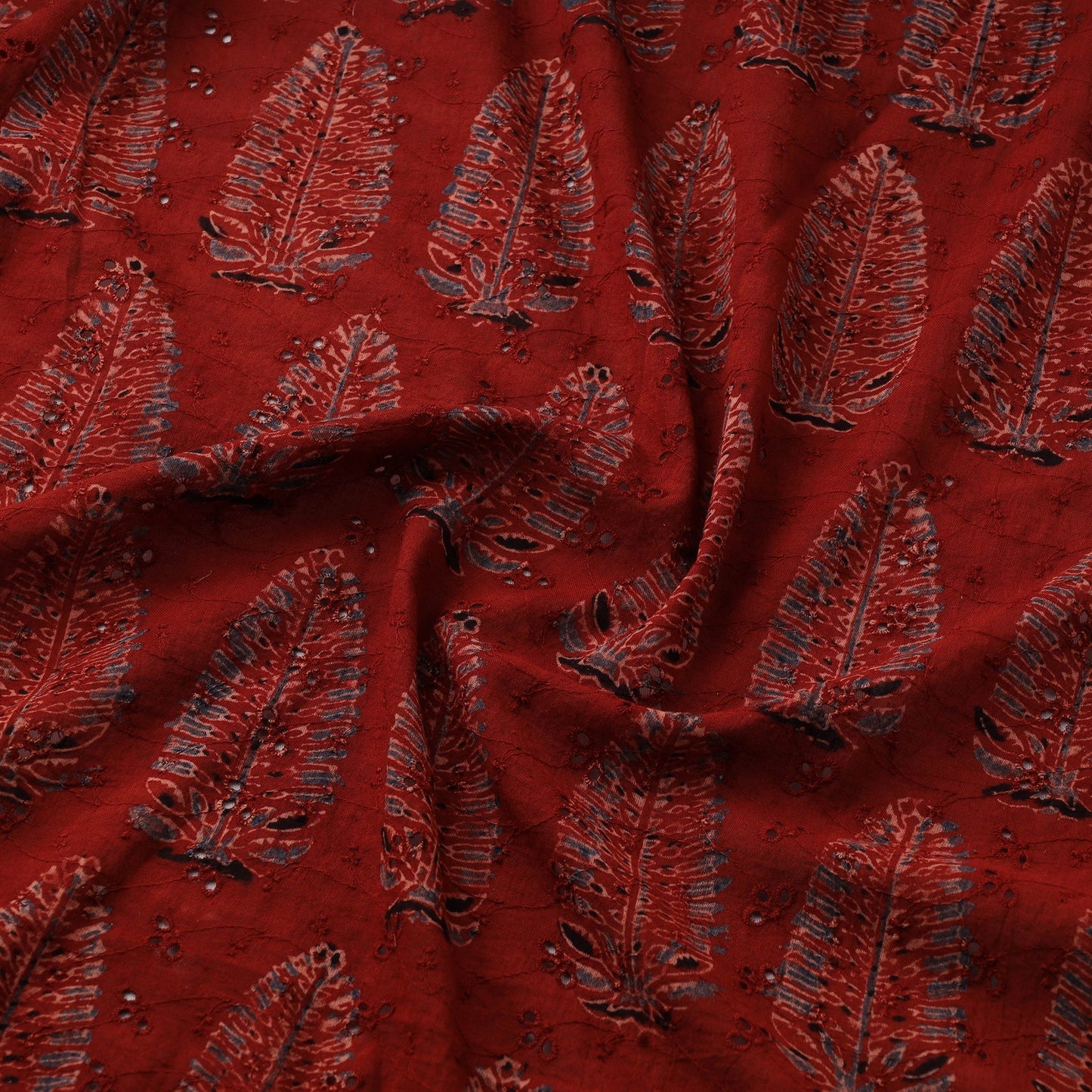 Hakoba natural dyed cotton fabric 04 - handcrafted