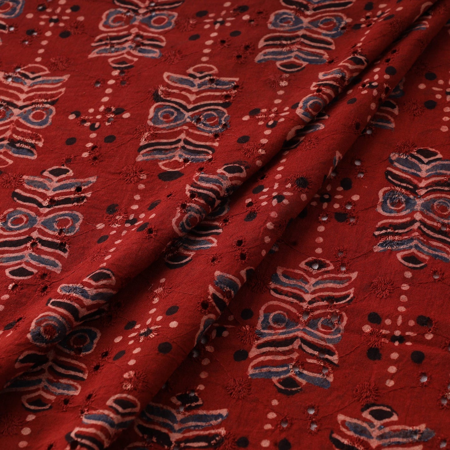 Hakoba natural dyed cotton fabric 06 - handcrafted