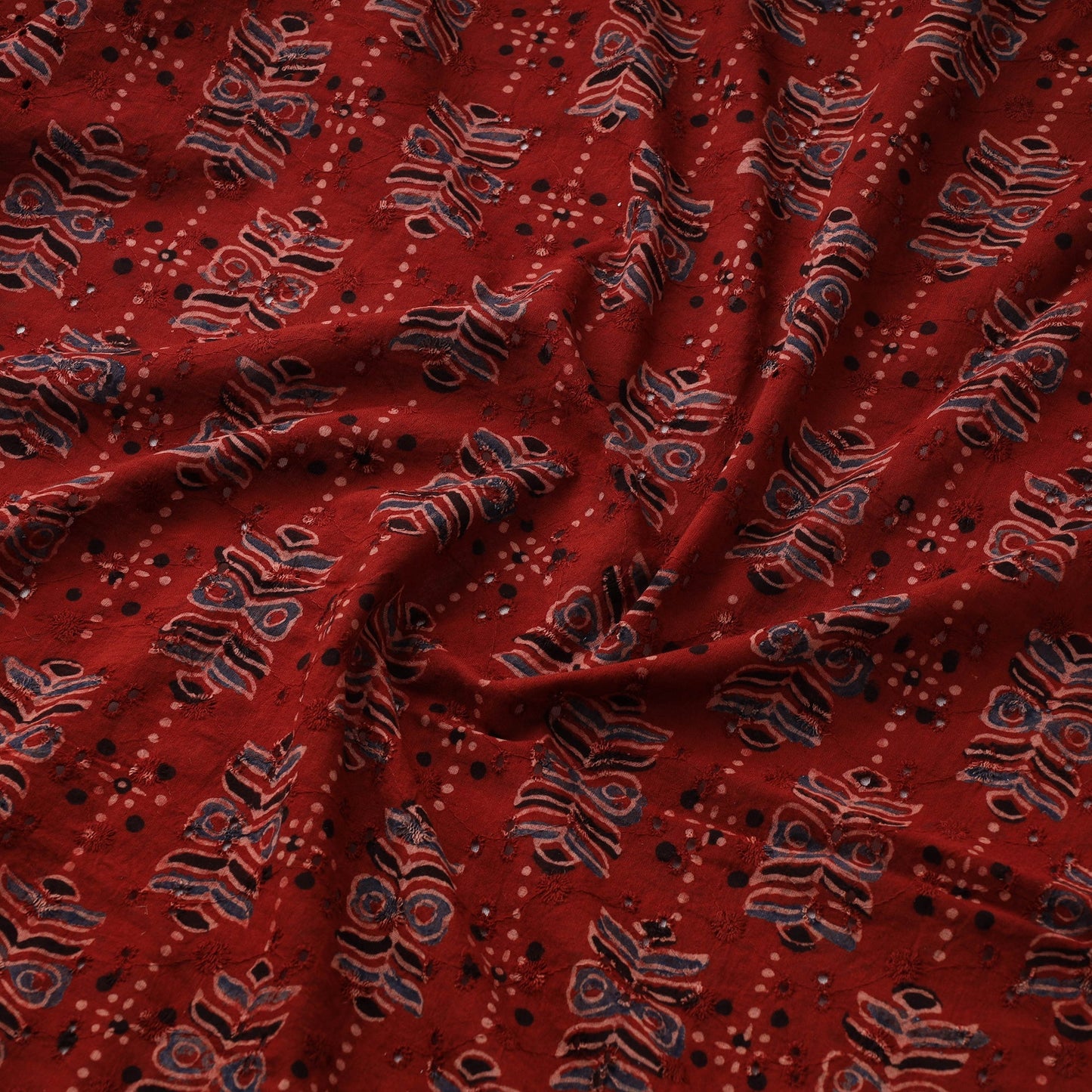 Hakoba natural dyed cotton fabric 06 - handcrafted